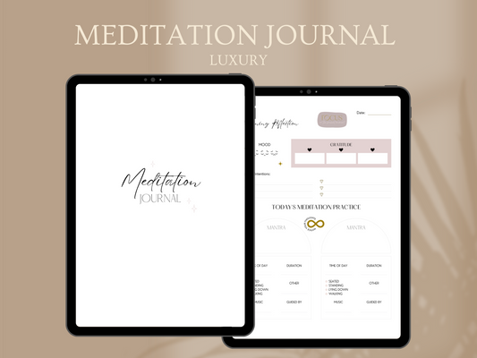 Meditation Journal – A Sacred Space for Stillness, Clarity & Inner Peace