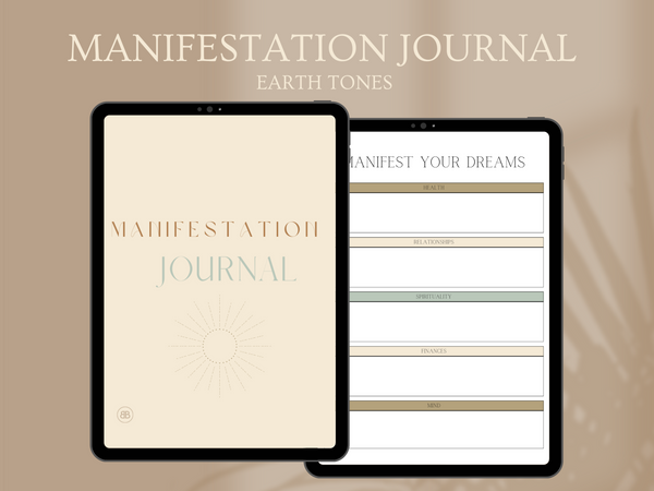 MANIFESTATION JOURNAL | DIGITAL DOWNLOAD | EARTH TONES